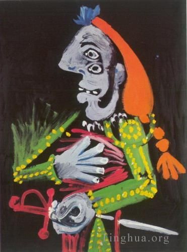 Pablo Picasso Types de peintures - Buste de matador 1970