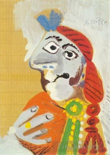 Pablo Picasso Types de peintures - Buste de matador 3 1970