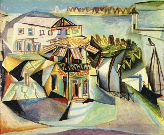 Pablo Picasso Types de peintures - Café à Royan Le café 1940