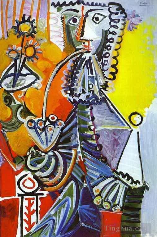 Pablo Picasso Types de peintures - Cavalier avec Pipe 1968