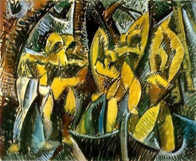 Pablo Picasso Types de peintures - Cinq femmes 1907
