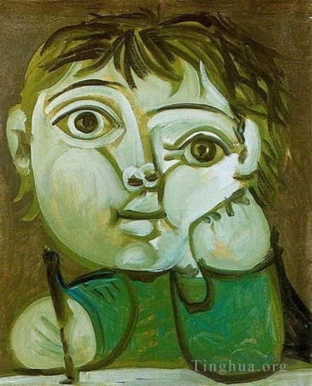 Pablo Picasso Types de peintures - Claude écrivant 1951
