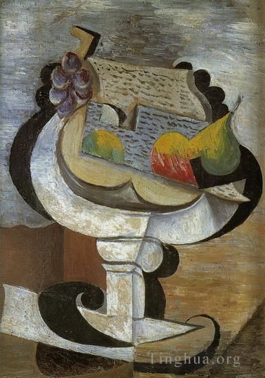 Pablo Picasso Types de peintures - Compotier 1907