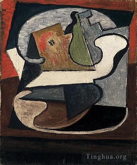 Pablo Picasso Types de peintures - Compotier avec poire et pomme 1918