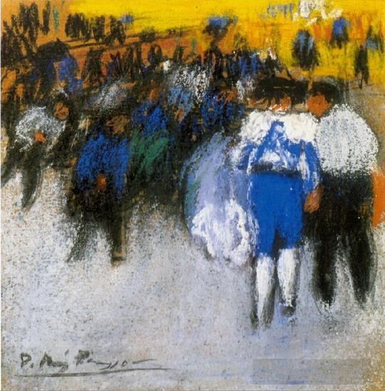 Pablo Picasso Types de peintures - Courses de taureaux 2 1901