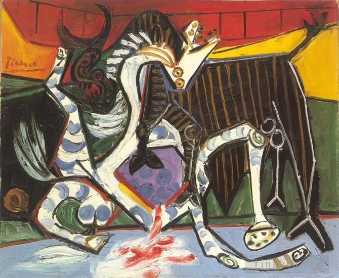 Pablo Picasso Types de peintures - Cours de taureaux Corrida 1923