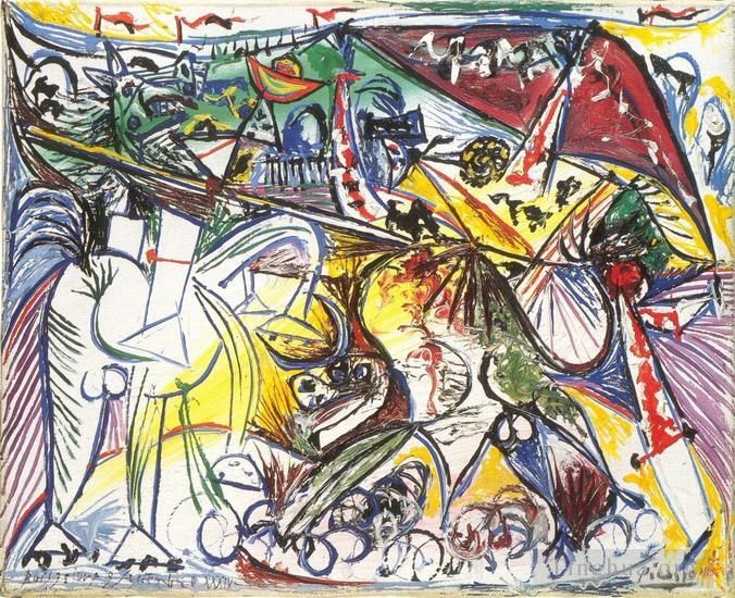 Pablo Picasso Types de peintures - Courses de taureaux Corrida 1934_1