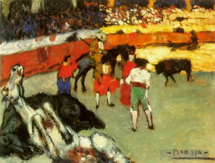 Pablo Picasso Types de peintures - Courses de taureaux1900
