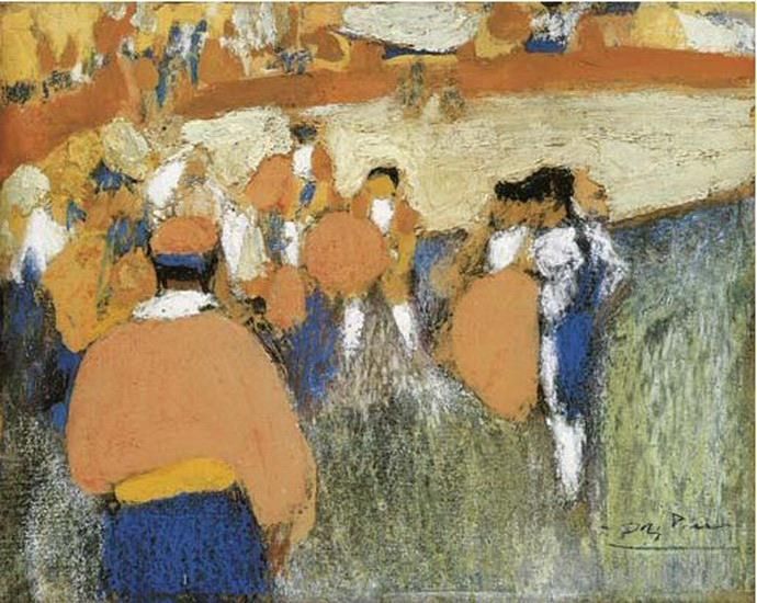 Pablo Picasso Types de peintures - Dans l'arène 1900