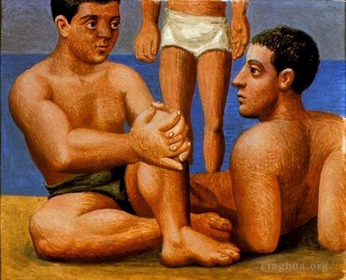 Pablo Picasso Types de peintures - Deux baigneurs 1921