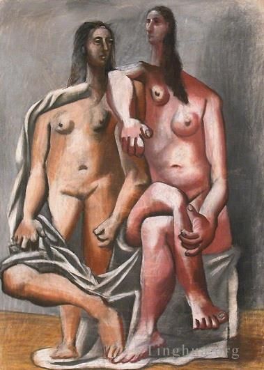 Pablo Picasso Types de peintures - Deux baigneuses 1920