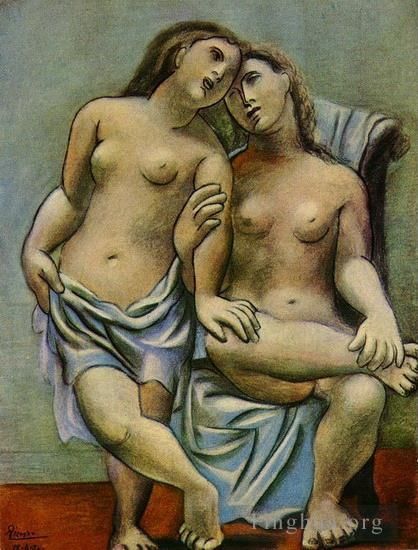 Pablo Picasso Types de peintures - Deux femmes nues 1 1906