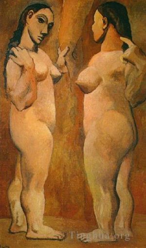 Tous les types de peintures contemporaines - Deux femmes nues 1906