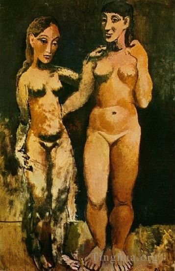 Pablo Picasso Types de peintures - Deux femmes nues 2 1906