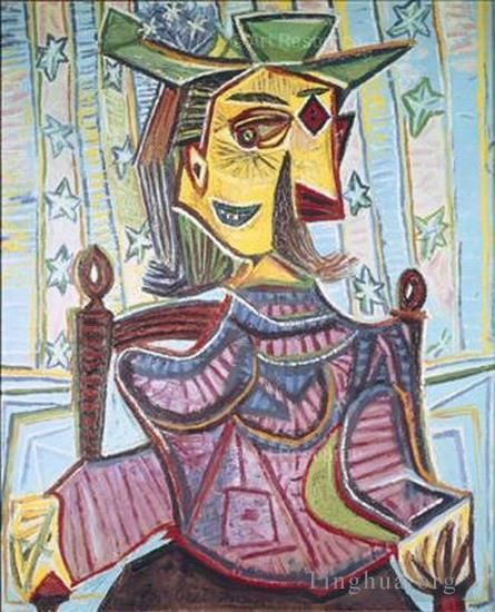Pablo Picasso Types de peintures - Dora Maar assise 1939