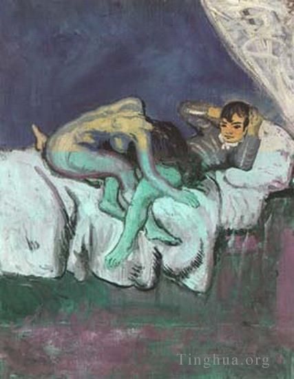 Pablo Picasso Types de peintures - Scène érotique blcène érotique 1903