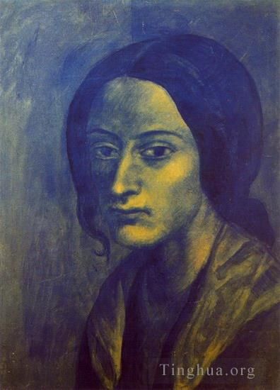 Pablo Picasso Types de peintures - Femme à la boucle 1903
