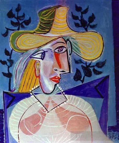 Pablo Picasso Types de peintures - Femme à la collerette 1926
