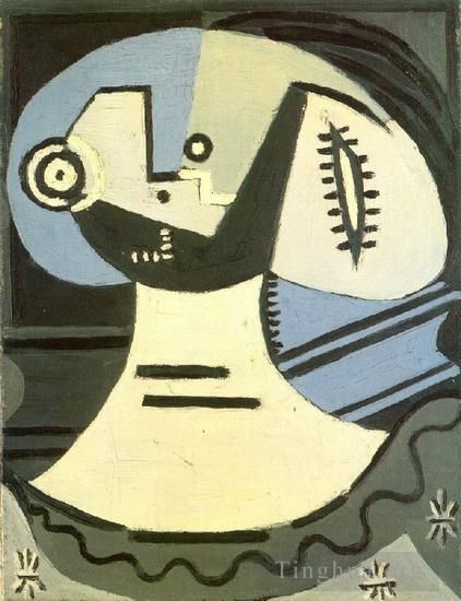 Pablo Picasso Types de peintures - Femme à la collerette 1938