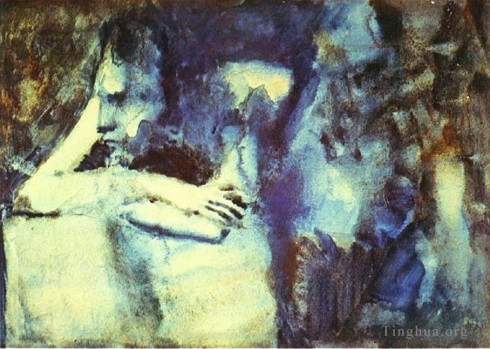 Pablo Picasso Types de peintures - Femme accoudée 1904
