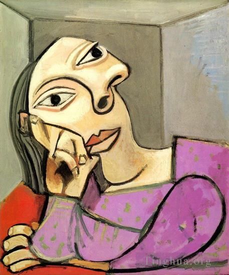 Pablo Picasso Types de peintures - Femme accoudée 1939