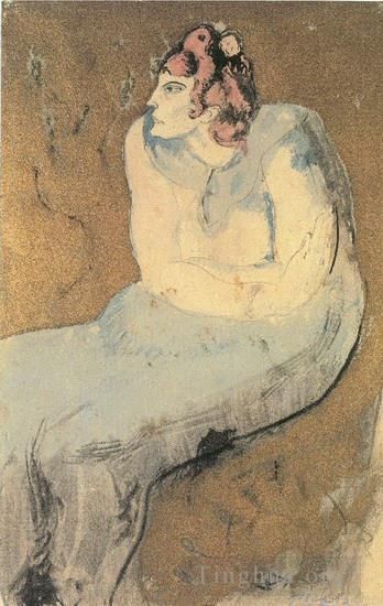 Pablo Picasso Types de peintures - Femme assise 1901