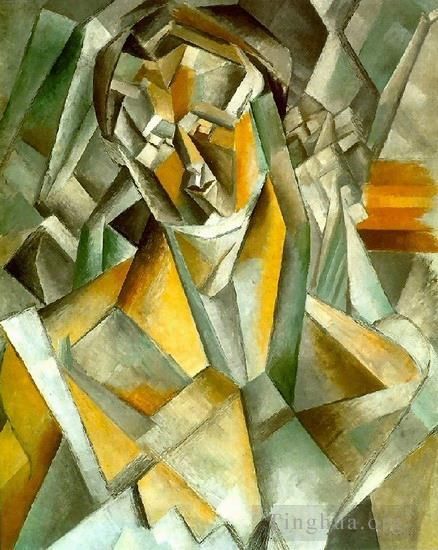 Pablo Picasso Types de peintures - Femme assise 1909
