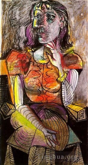 Pablo Picasso Types de peintures - Femme assise 1938 2