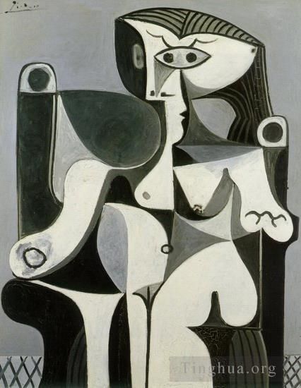 Pablo Picasso Types de peintures - Femme assise Jacqueline 1962