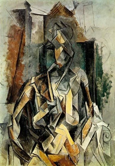 Pablo Picasso Types de peintures - Femme assise dans un fauteuil 1916