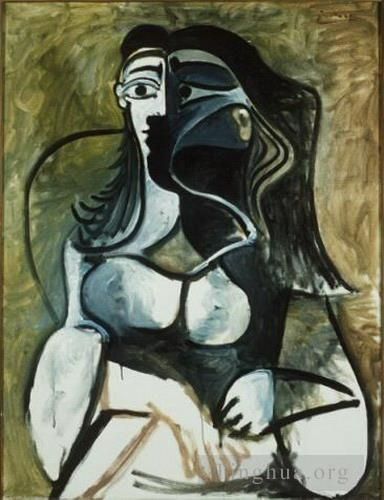 Pablo Picasso Types de peintures - Femme assise dans un fauteuil 1917
