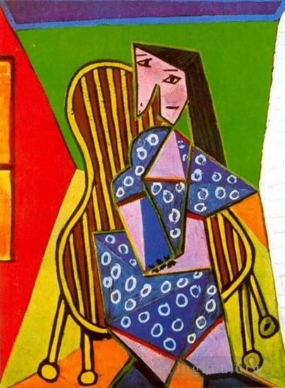 Pablo Picasso Types de peintures - Femme assise dans un fauteuil 1919