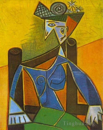 Pablo Picasso Types de peintures - Femme assise dans un fauteuil 4 1941