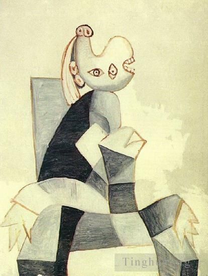 Pablo Picasso Types de peintures - Femme assise dans un fauteuil gris 1939