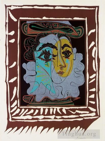 Pablo Picasso Types de peintures - Femme au chapeau 1921