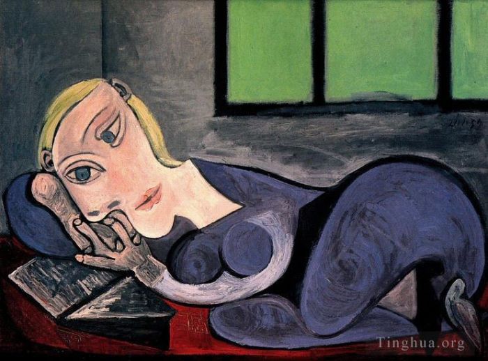 Pablo Picasso Types de peintures - Femme couchée lisant Marie Thérèse 1939