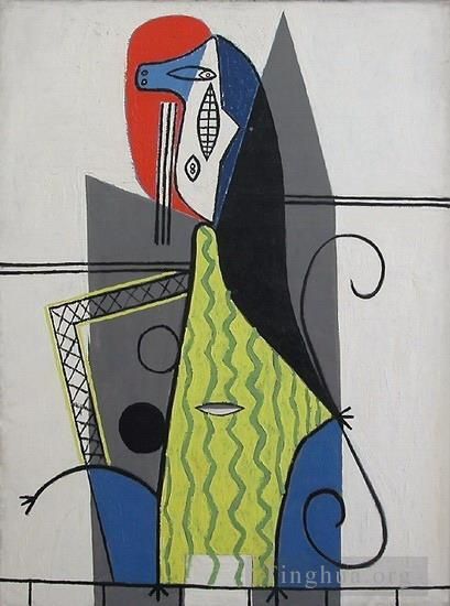 Pablo Picasso Types de peintures - Femme dans un fauteuil 3 1927