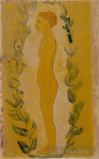 Pablo Picasso Types de peintures - Femme debout 1899