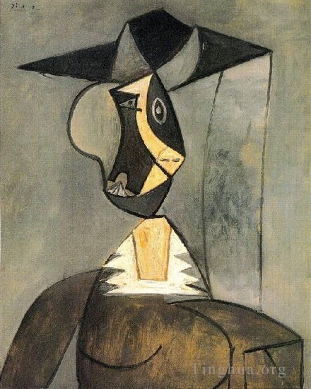 Pablo Picasso Types de peintures - Femme en gris 1942