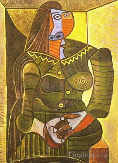 Pablo Picasso Types de peintures - Femme en vert Dora Maar 1943