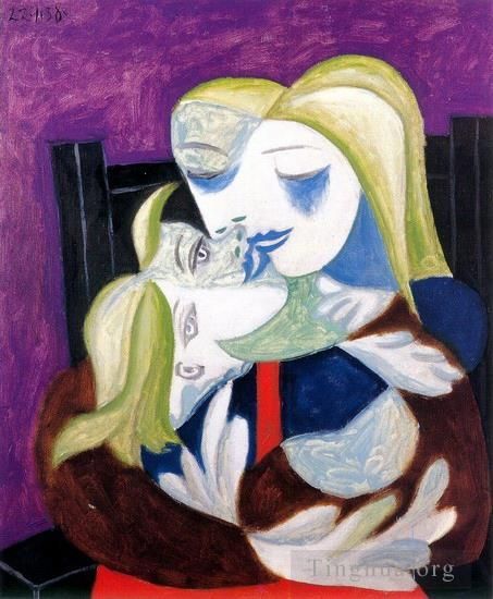 Pablo Picasso Types de peintures - Femme et enfant Marie Thérèse et Maya 1938
