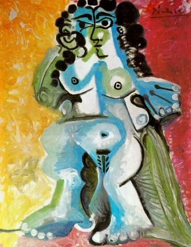 Pablo Picasso Types de peintures - Femme nue assise 1965