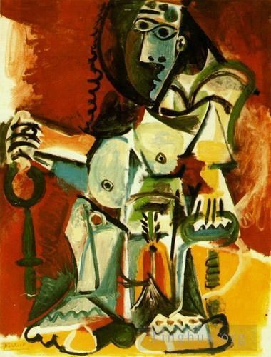 Pablo Picasso Types de peintures - Femme nue assise dans un fauteuil 1965