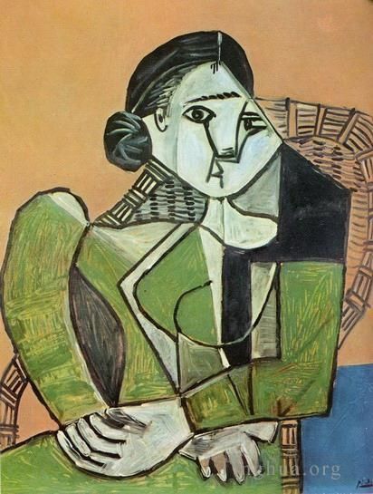 Pablo Picasso Types de peintures - Françoise assise dans un fauteuil 1953