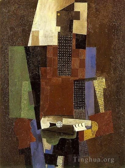 Pablo Picasso Types de peintures - Guitariste 1916