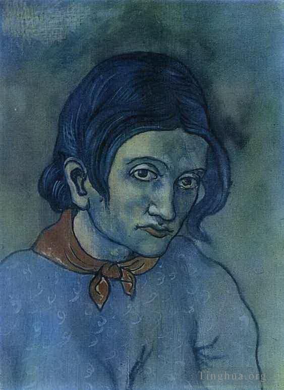 Pablo Picasso Types de peintures - Tête de femme 1901903
