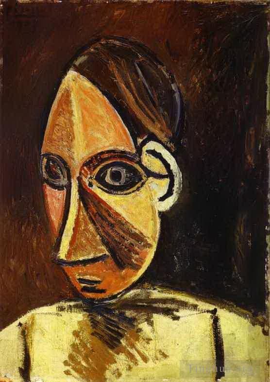 Pablo Picasso Types de peintures - Tête de femme 1907