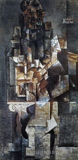 Pablo Picasso Types de peintures - Homme à la guitare 1912
