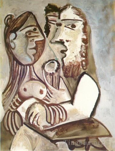 Pablo Picasso Types de peintures - Homme et femme 1971
