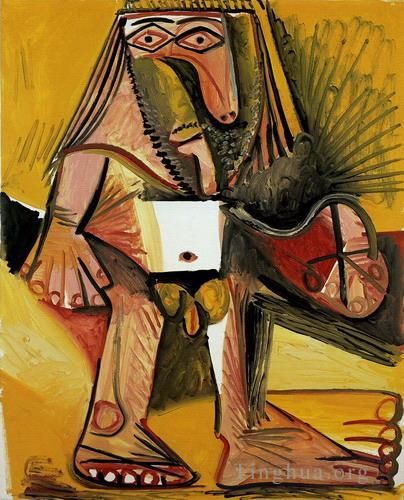 Pablo Picasso Types de peintures - Homme nu debout 1971